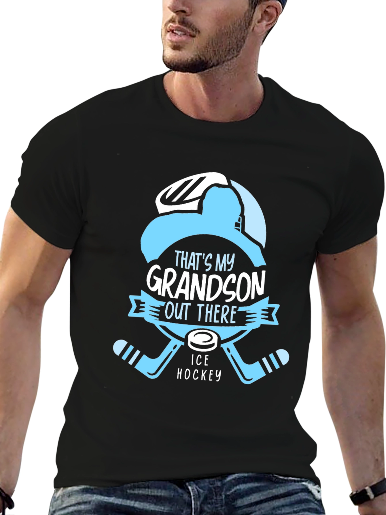 Ice Hockey Grandson T-Shirt