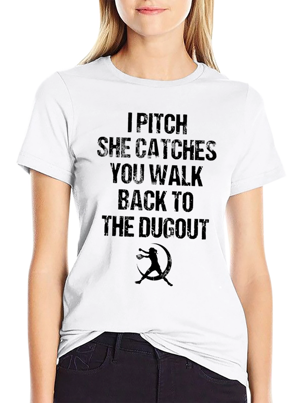 I Pitch She Catches You Walk Back T-Shirt