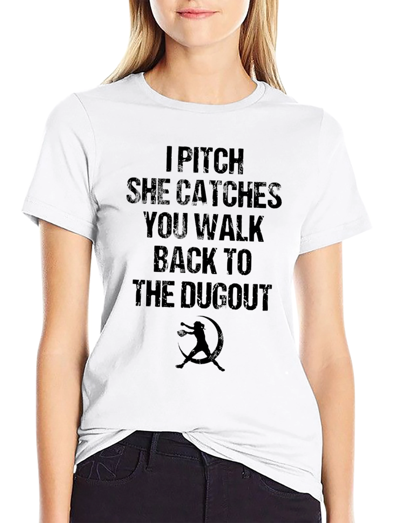 I Pitch She Catches You Walk Back T-Shirt