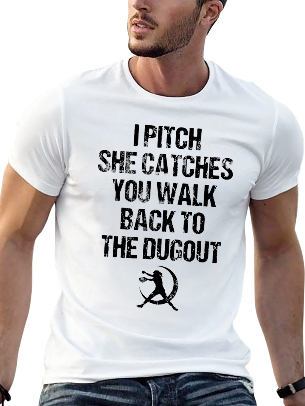 I Pitch She Catches You Walk Back T-Shirt
