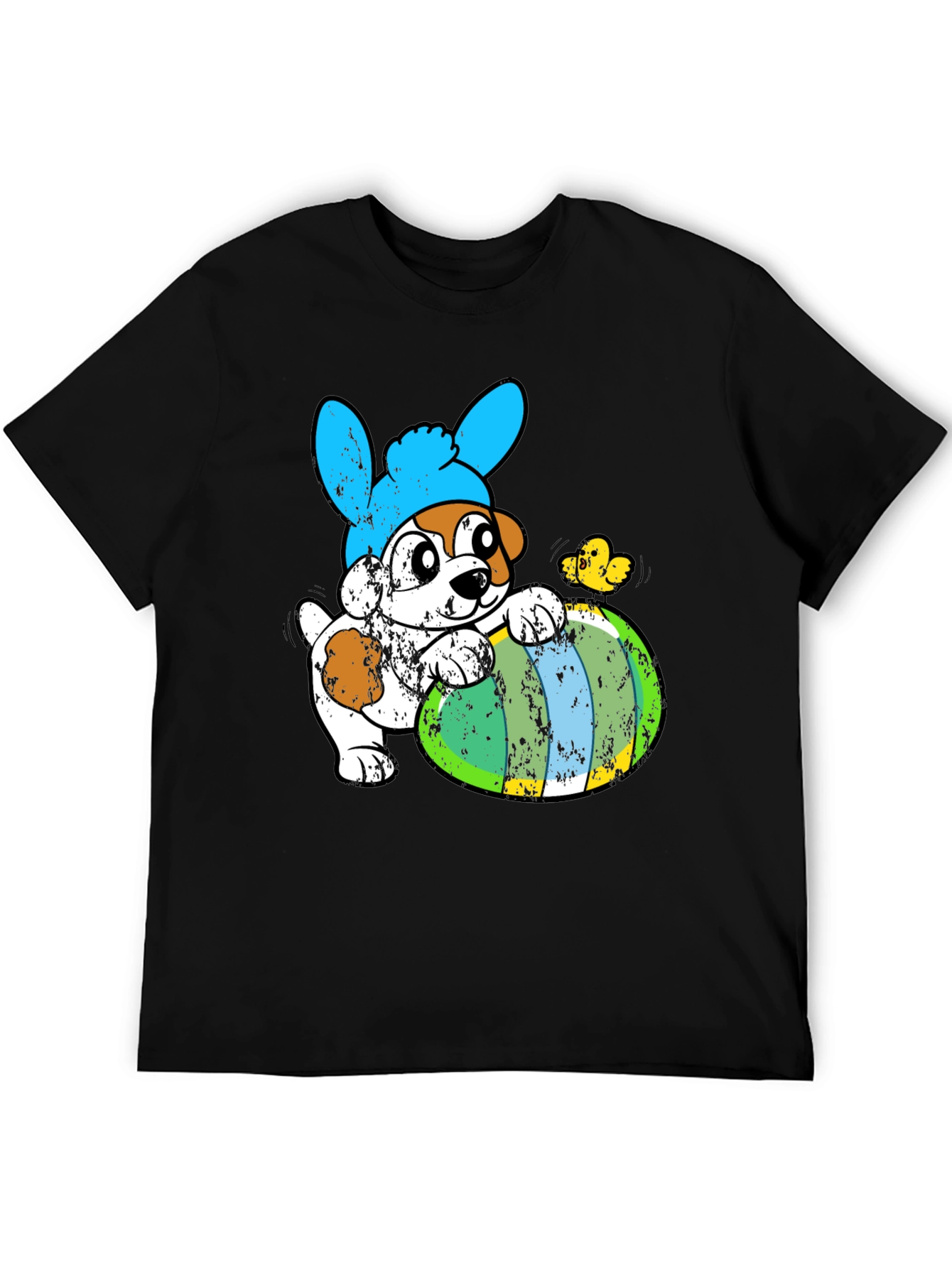 Easter Dog T-Shirt - Bunny Ears & Egg