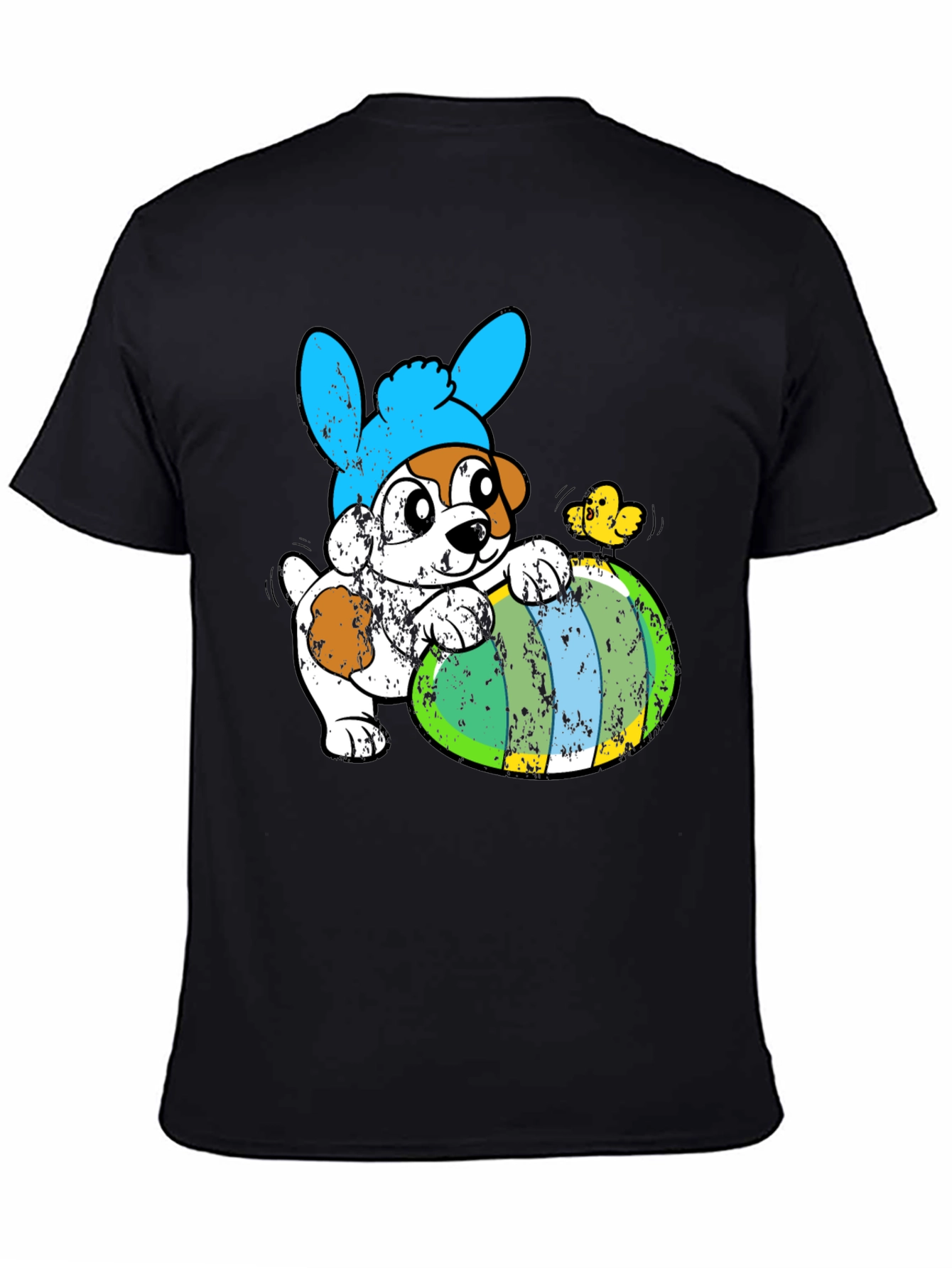 Easter Dog T-Shirt - Bunny Ears & Egg