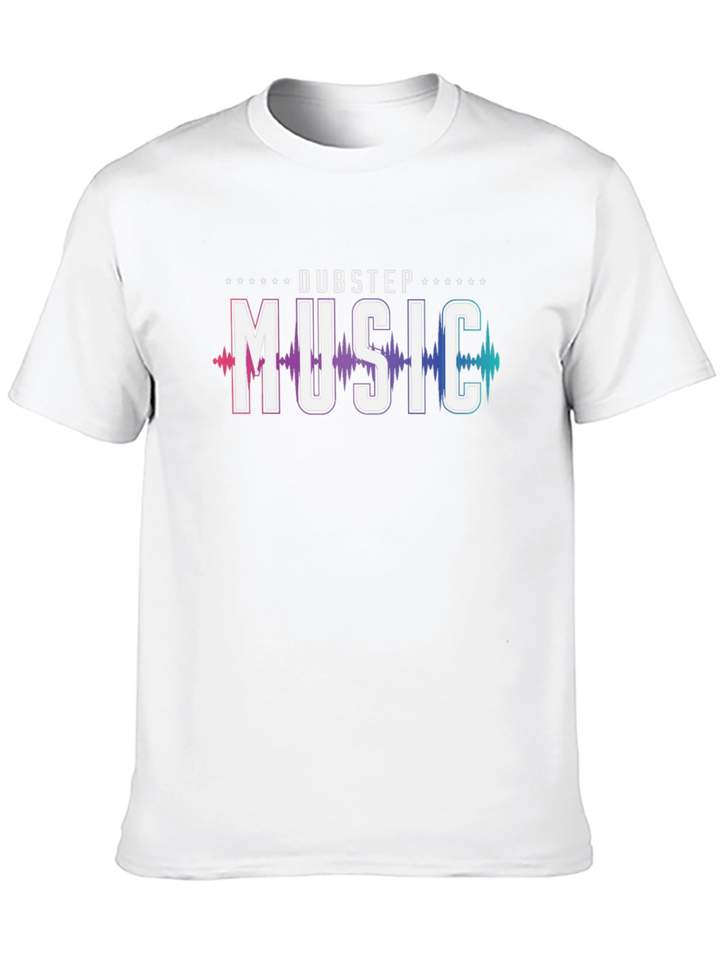 Dubstep Music Graphic Print Black T-Shirt