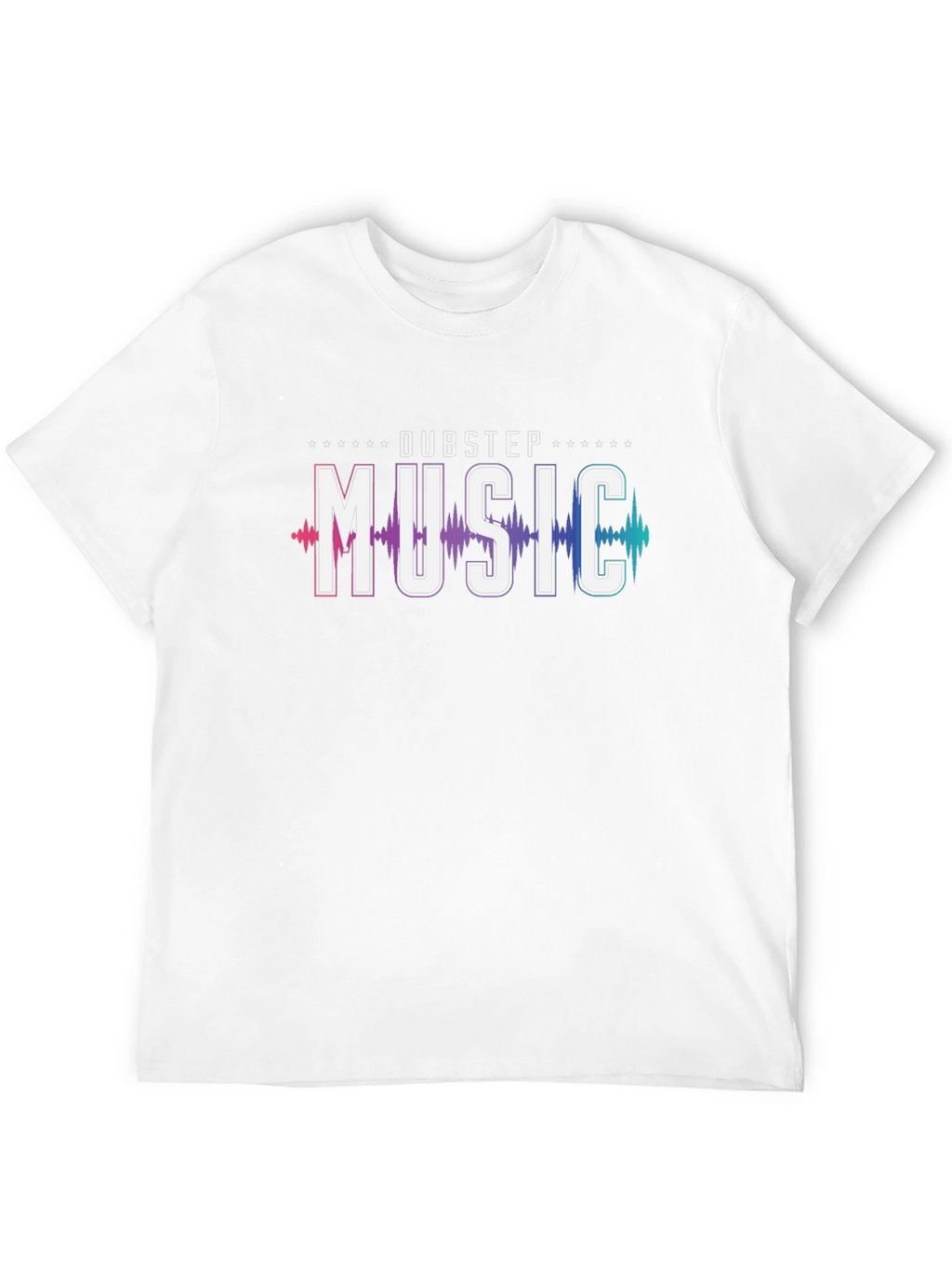 Dubstep Music Graphic Print Black T-Shirt
