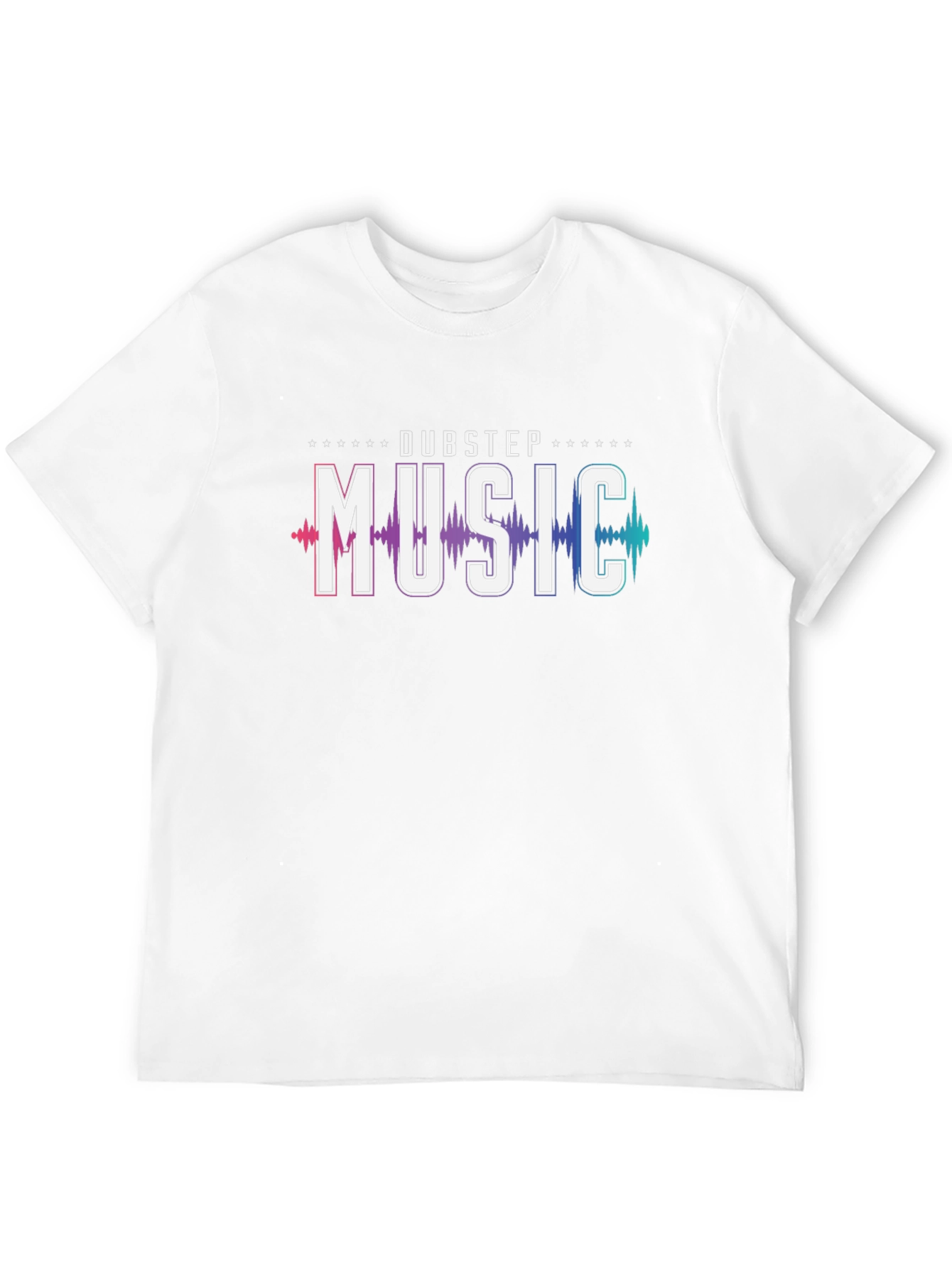 Dubstep Music Graphic Print Black T-Shirt