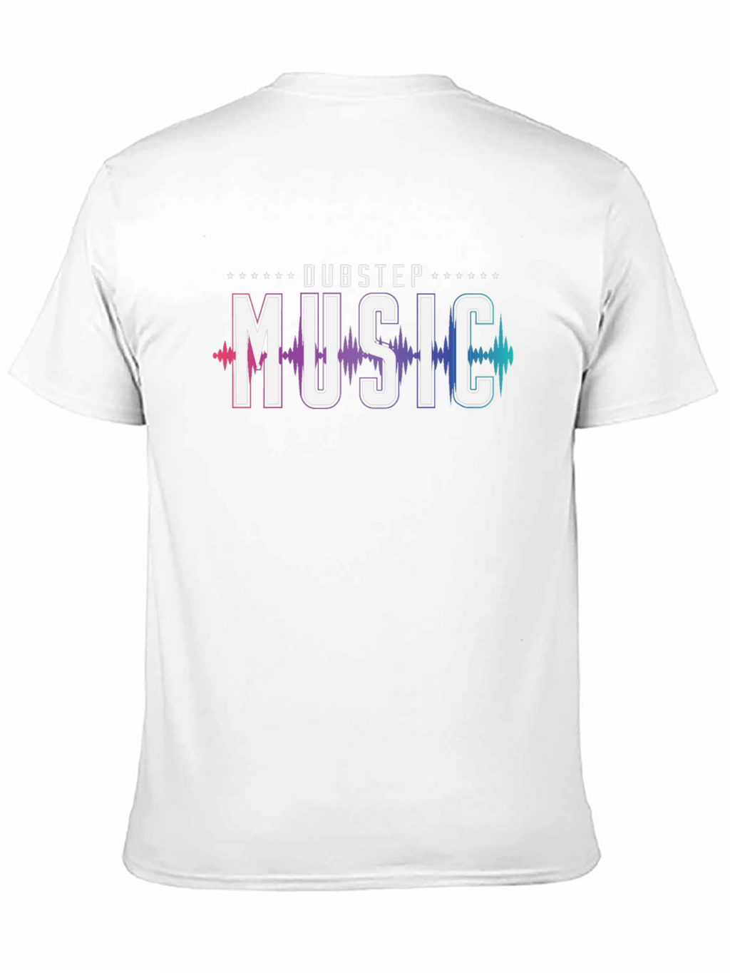 Dubstep Music Graphic Print Black T-Shirt