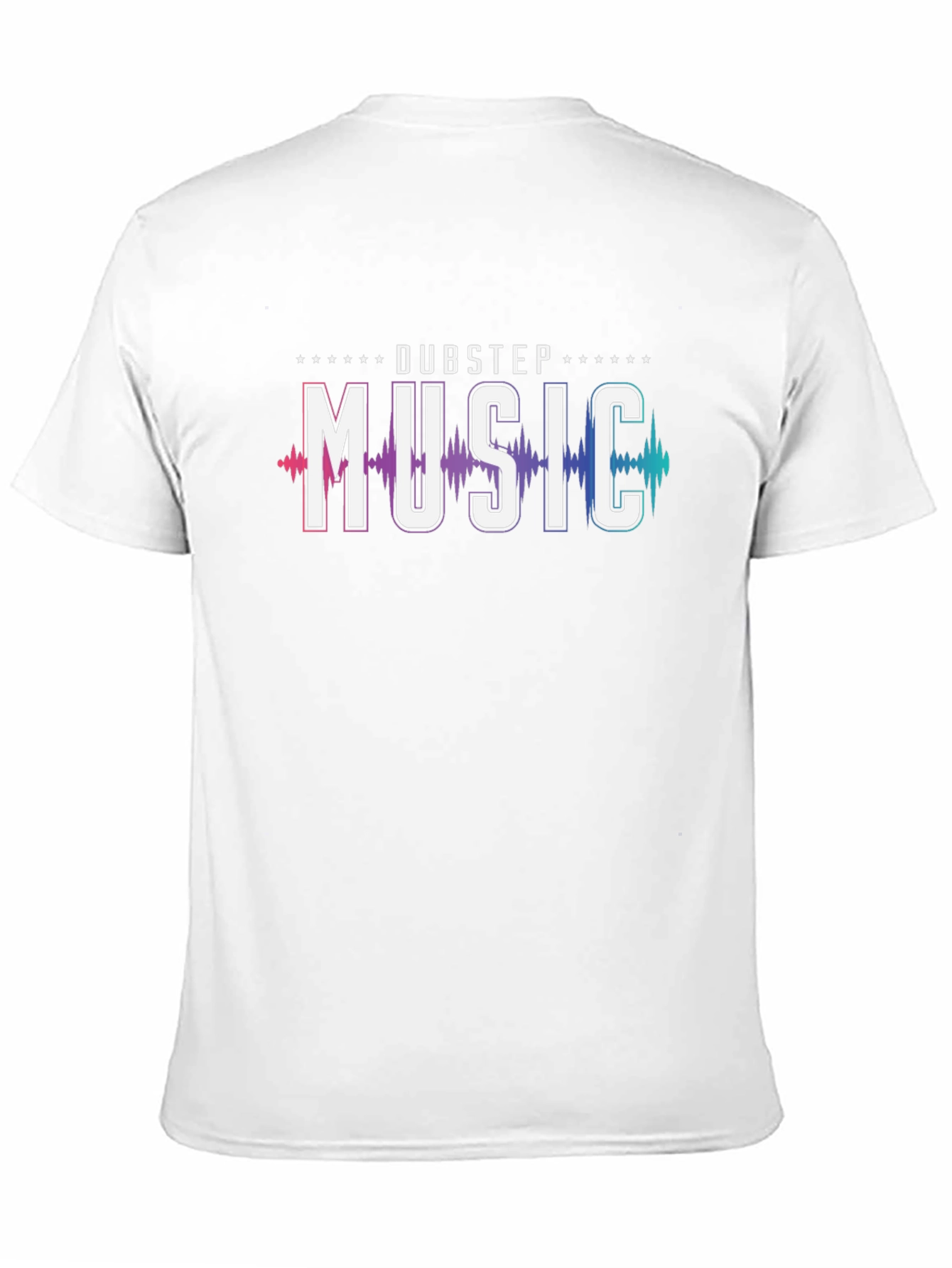 Dubstep Music Graphic Print Black T-Shirt