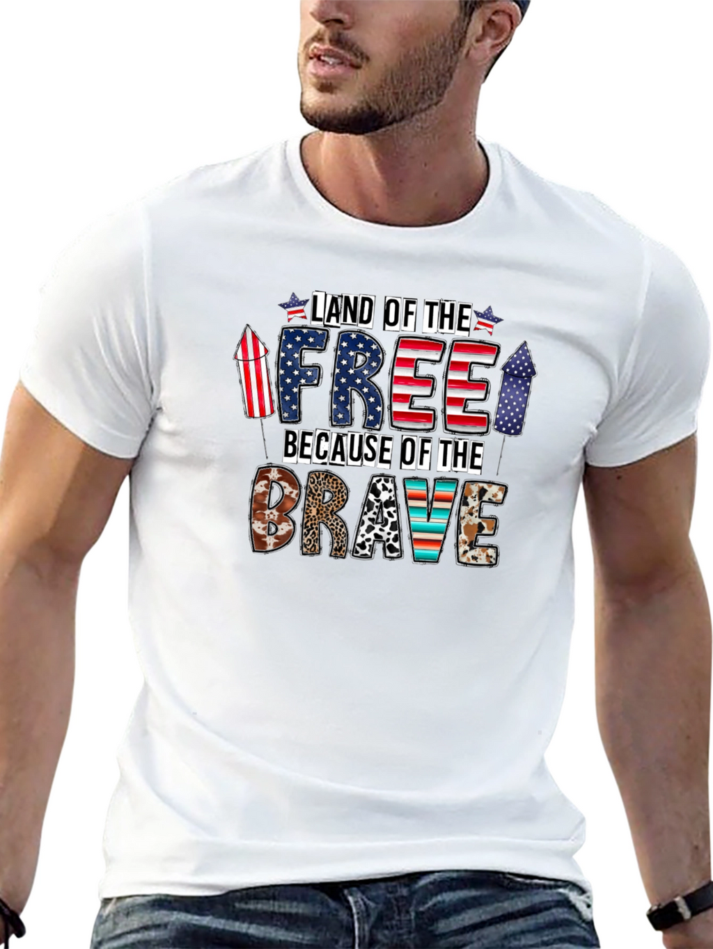 Land of the Free Graphic T-Shirt