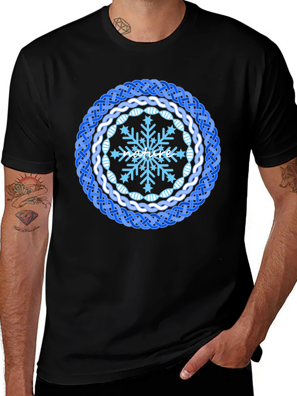 Nature Snowflake Mandala T-Shirt
