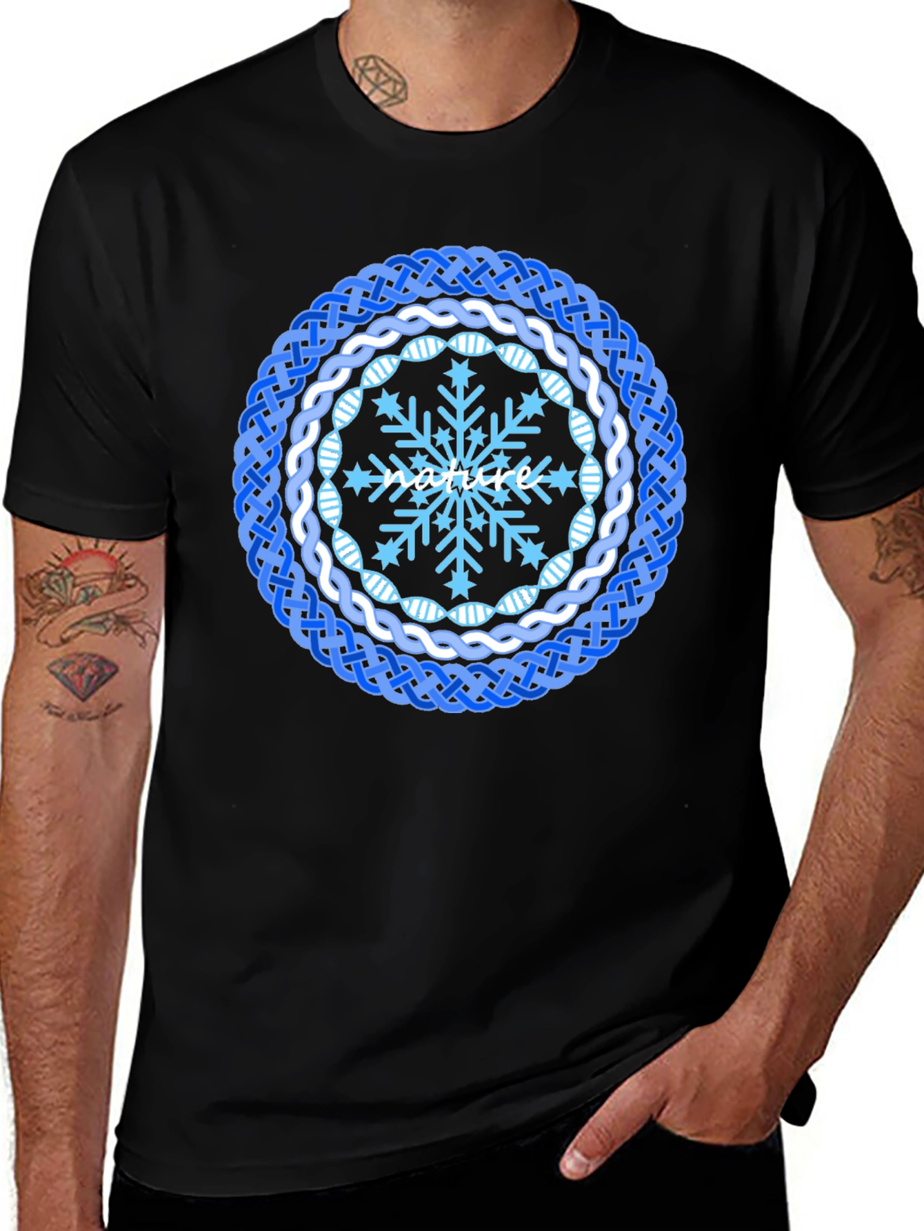 Nature Snowflake Mandala T-Shirt