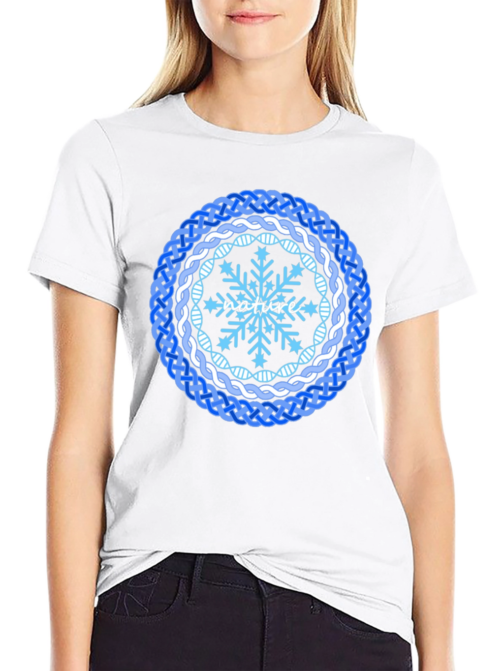 Nature Snowflake Mandala T-Shirt