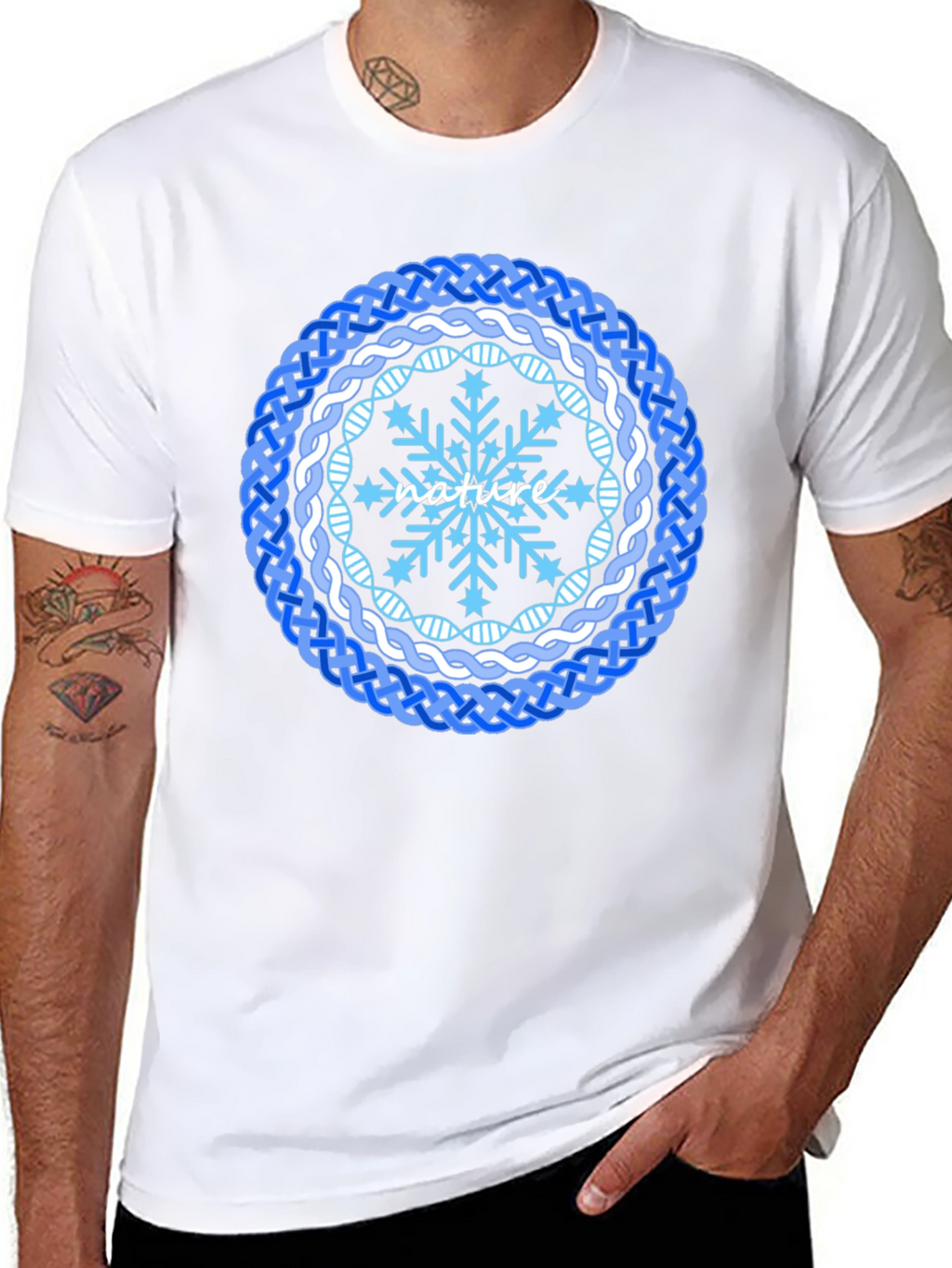 Nature Snowflake Mandala T-Shirt