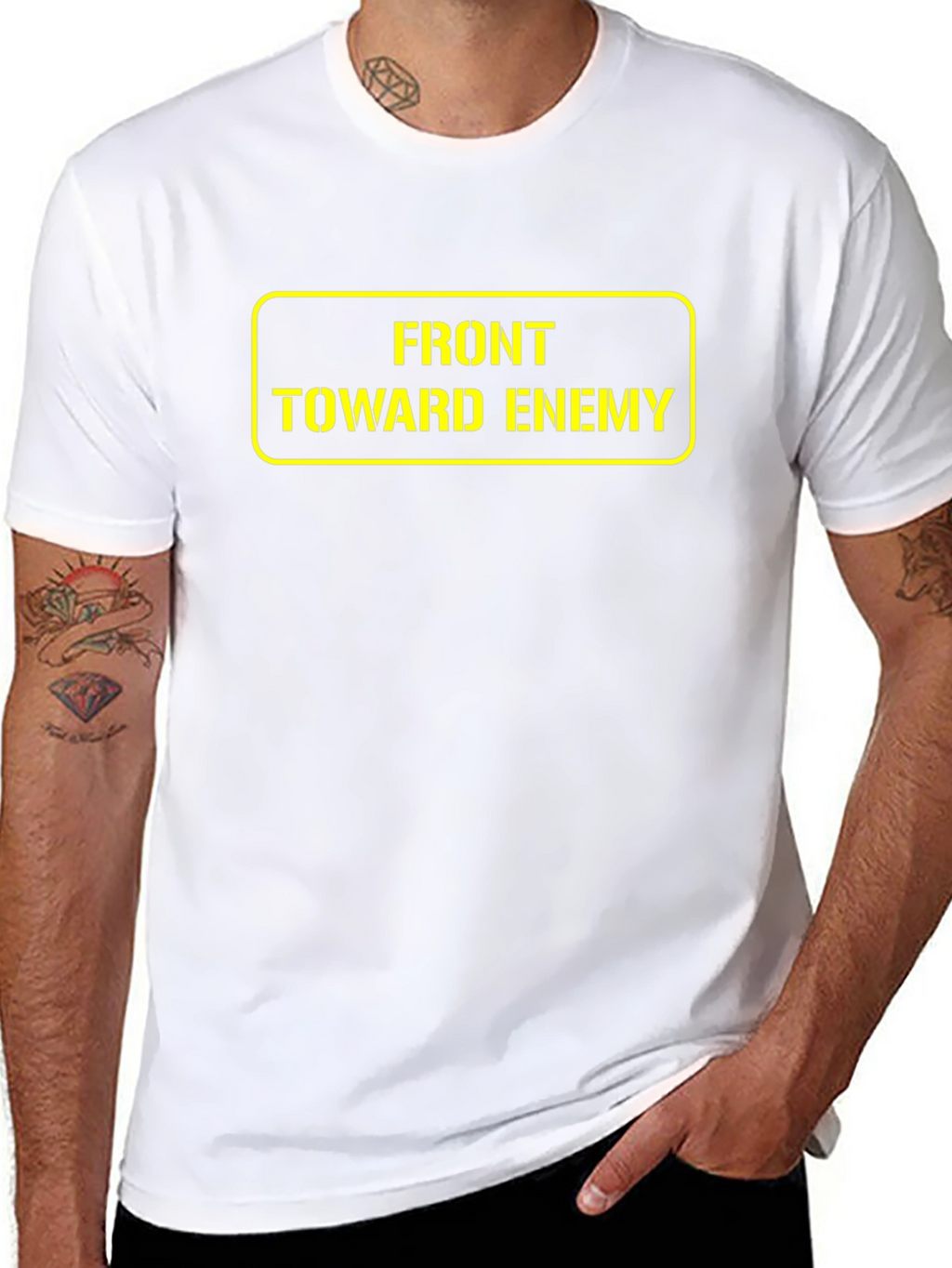 Front Toward Enemy T-Shirt - Military Humor Tee