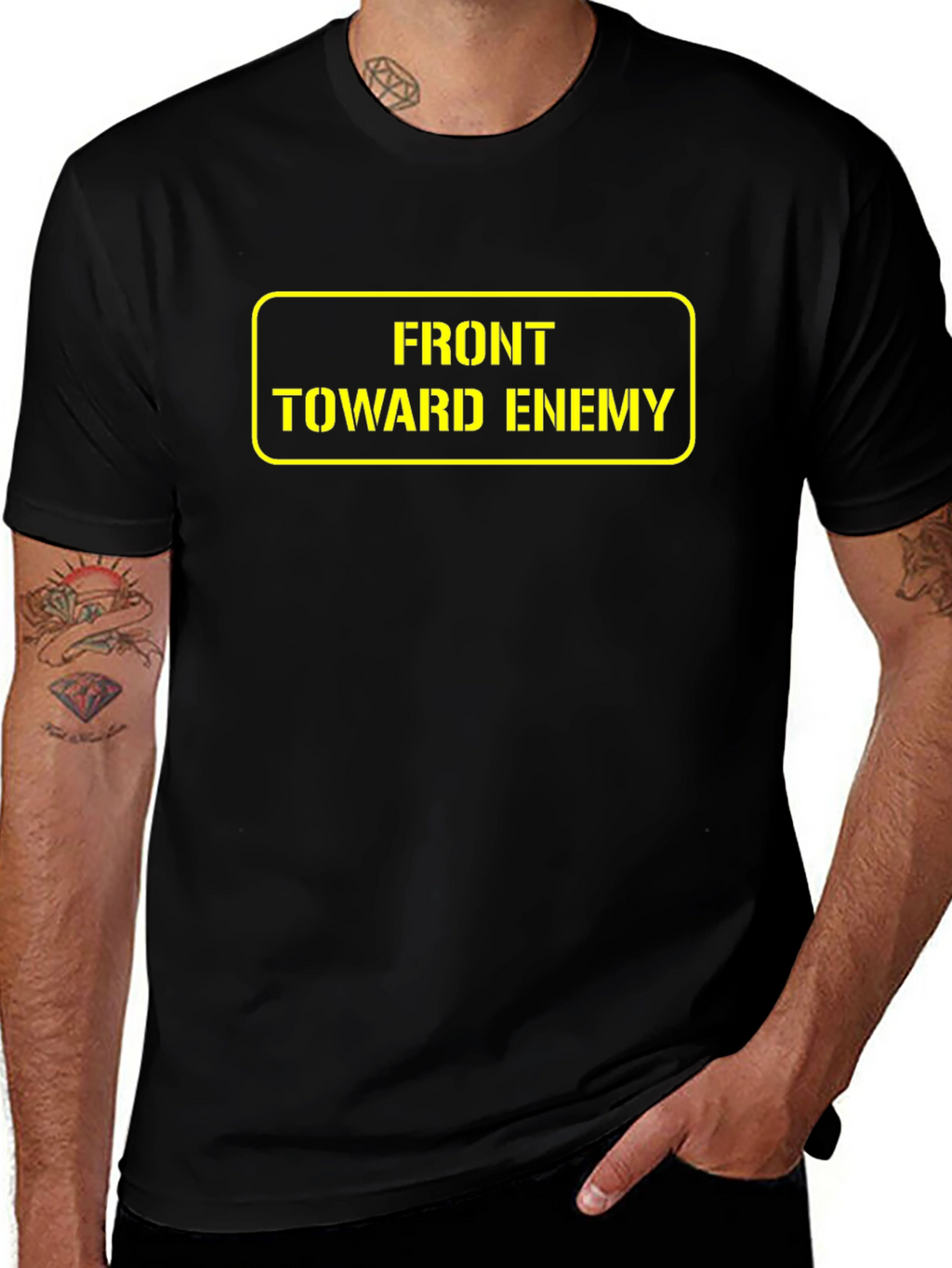 Front Toward Enemy T-Shirt - Military Humor Tee