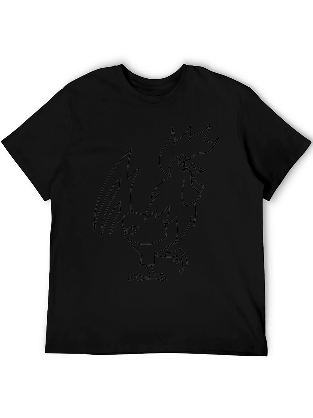 Rooster Graphic Black T-Shirt