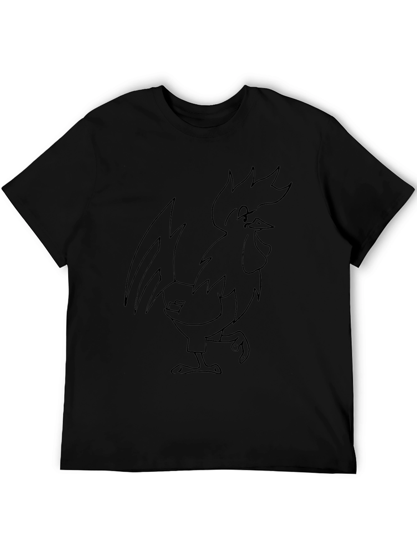 Rooster Graphic Black T-Shirt
