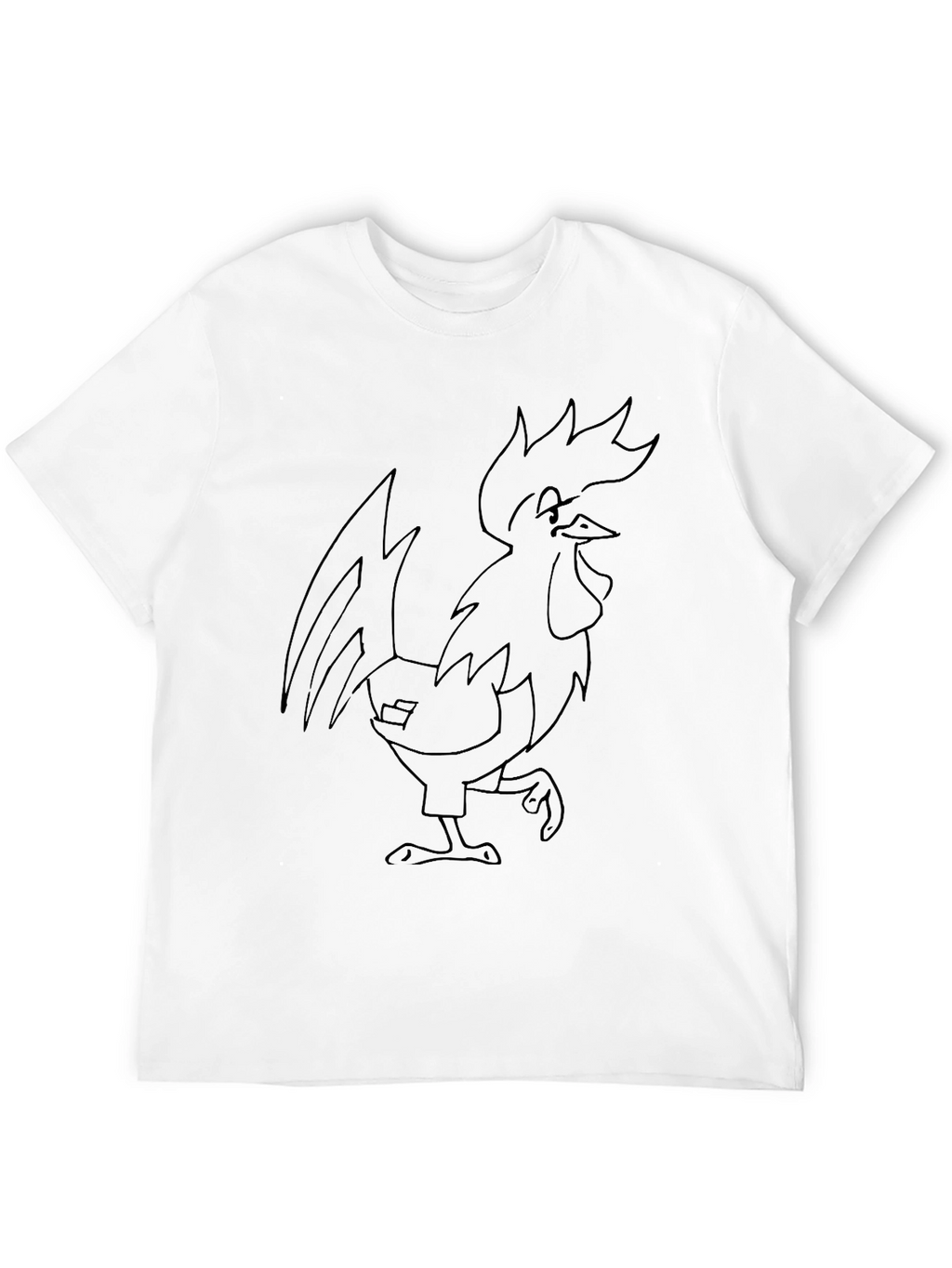 Rooster Graphic Black T-Shirt