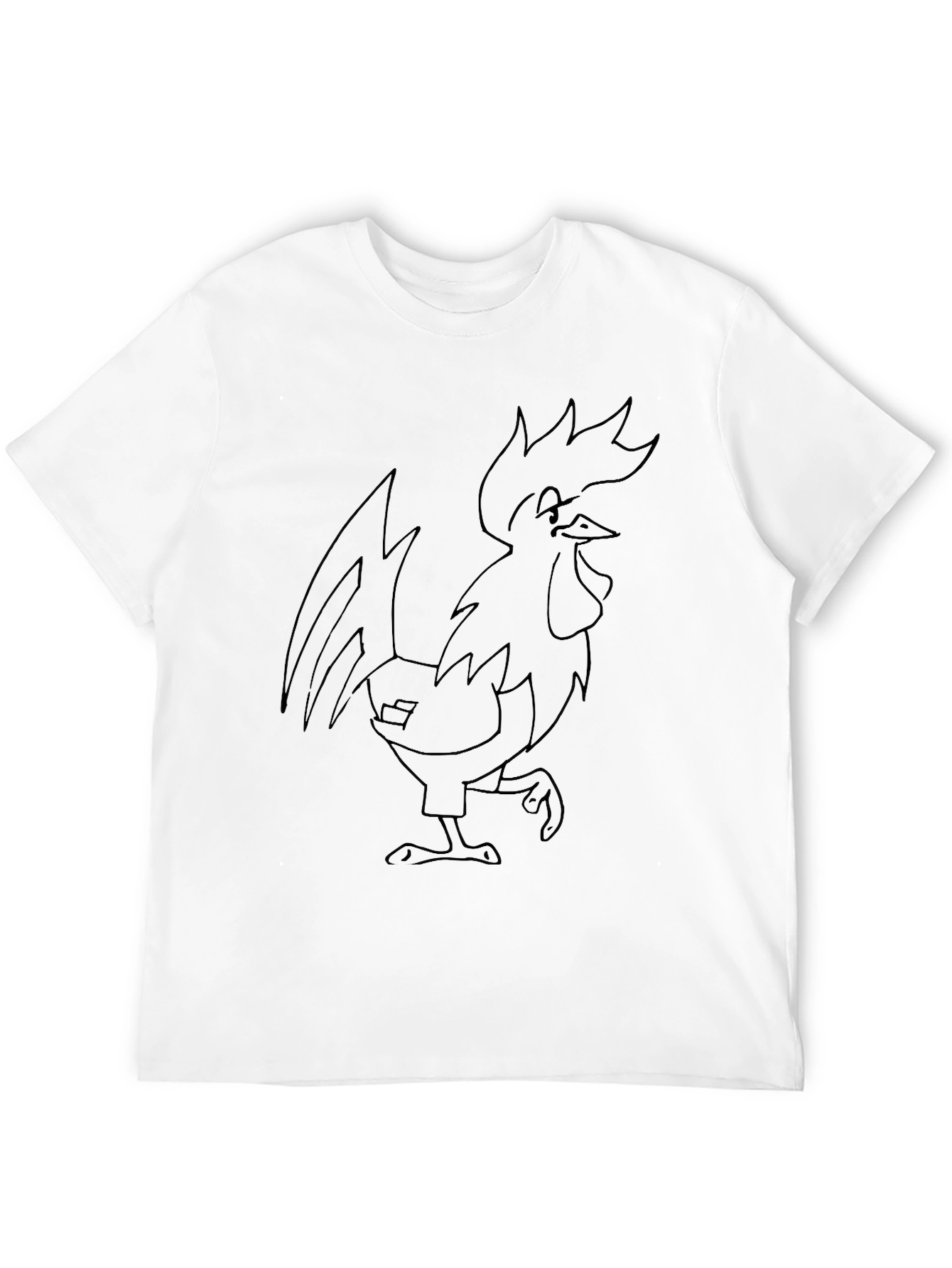 Rooster Graphic Black T-Shirt