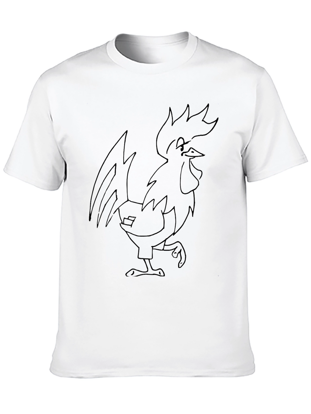 Rooster Graphic Black T-Shirt