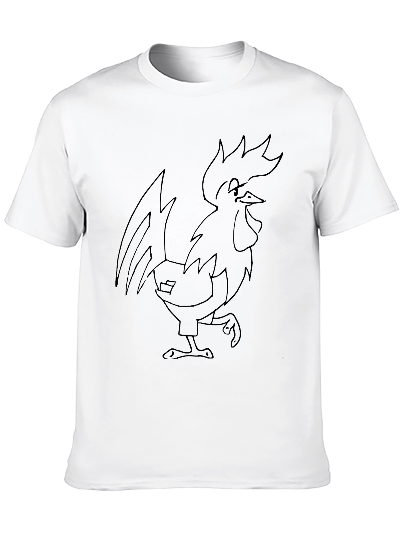 Rooster Graphic Black T-Shirt