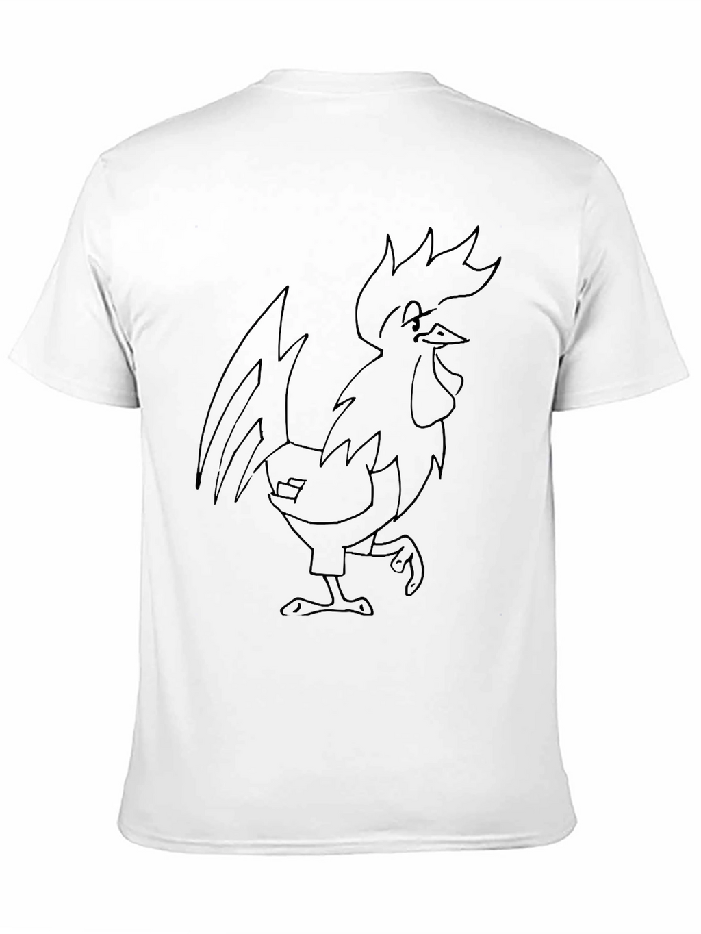 Rooster Graphic Black T-Shirt
