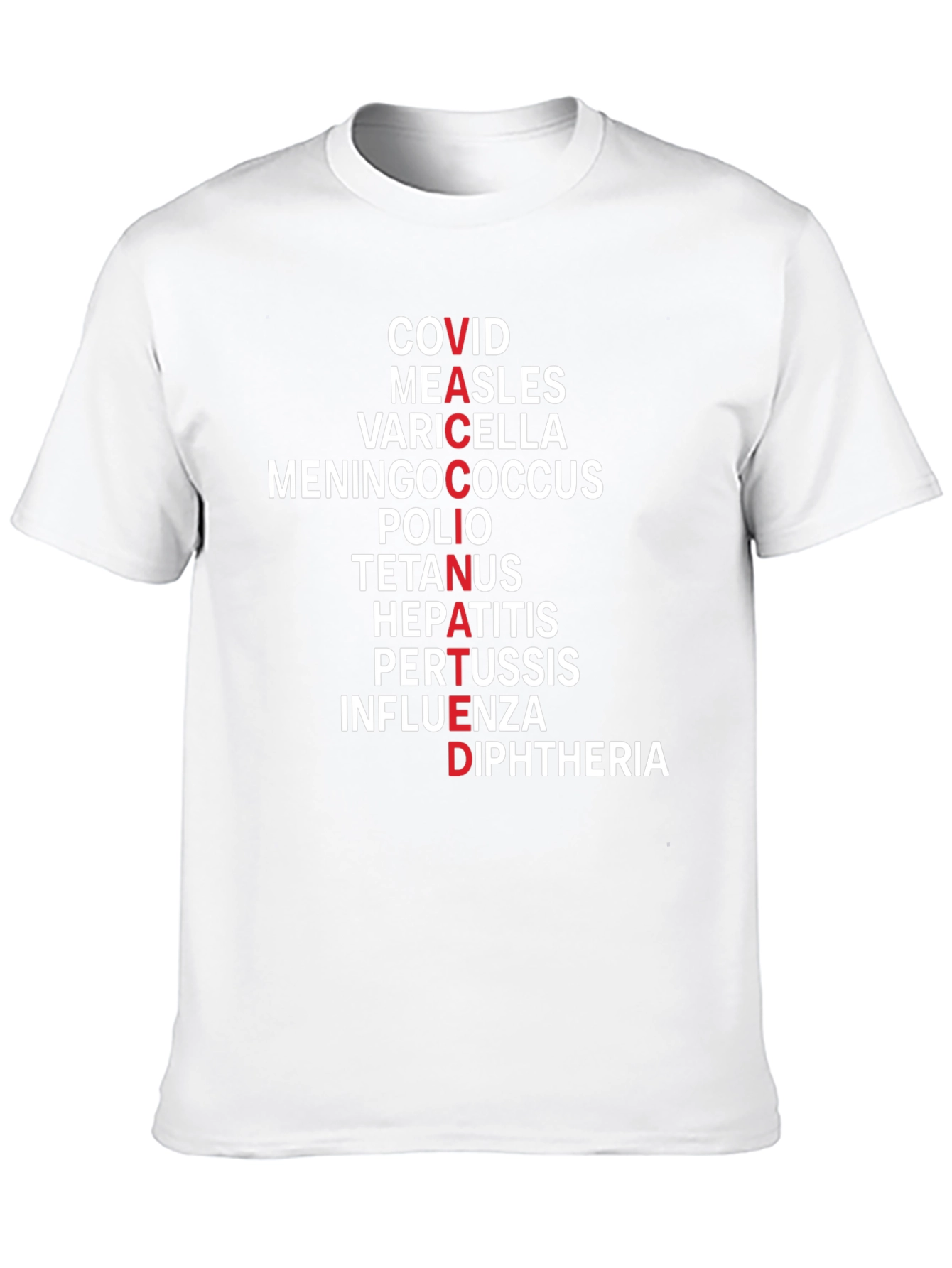 Vaccinated T-Shirt - Disease Awareness Tee