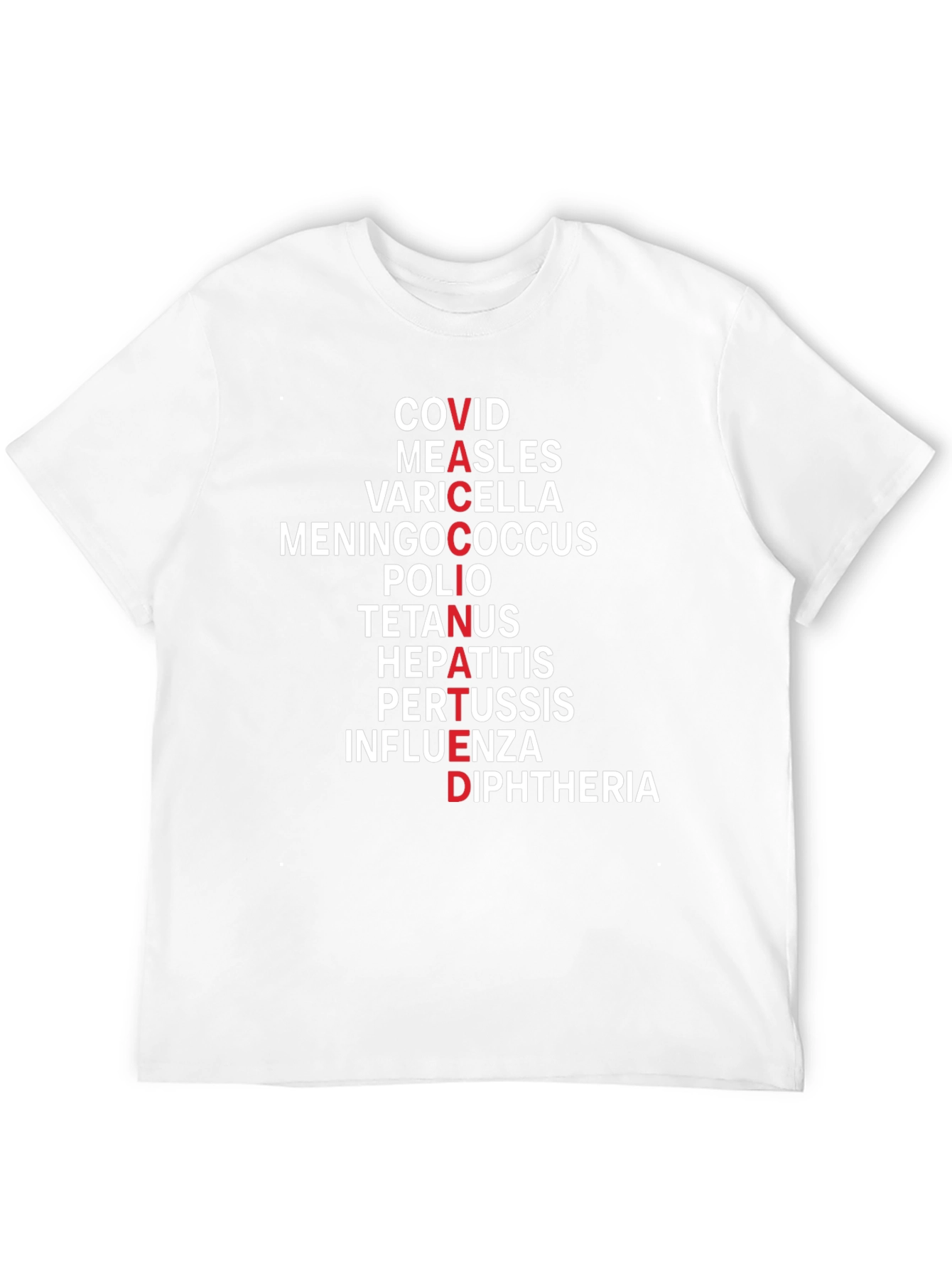 Vaccinated T-Shirt - Disease Awareness Tee