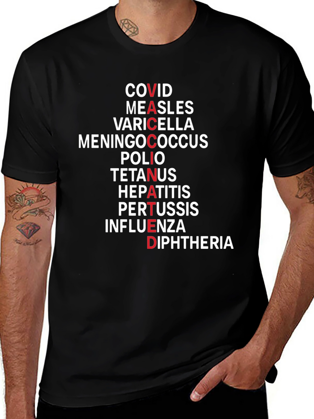 Vaccinated T-Shirt - Disease Awareness Tee