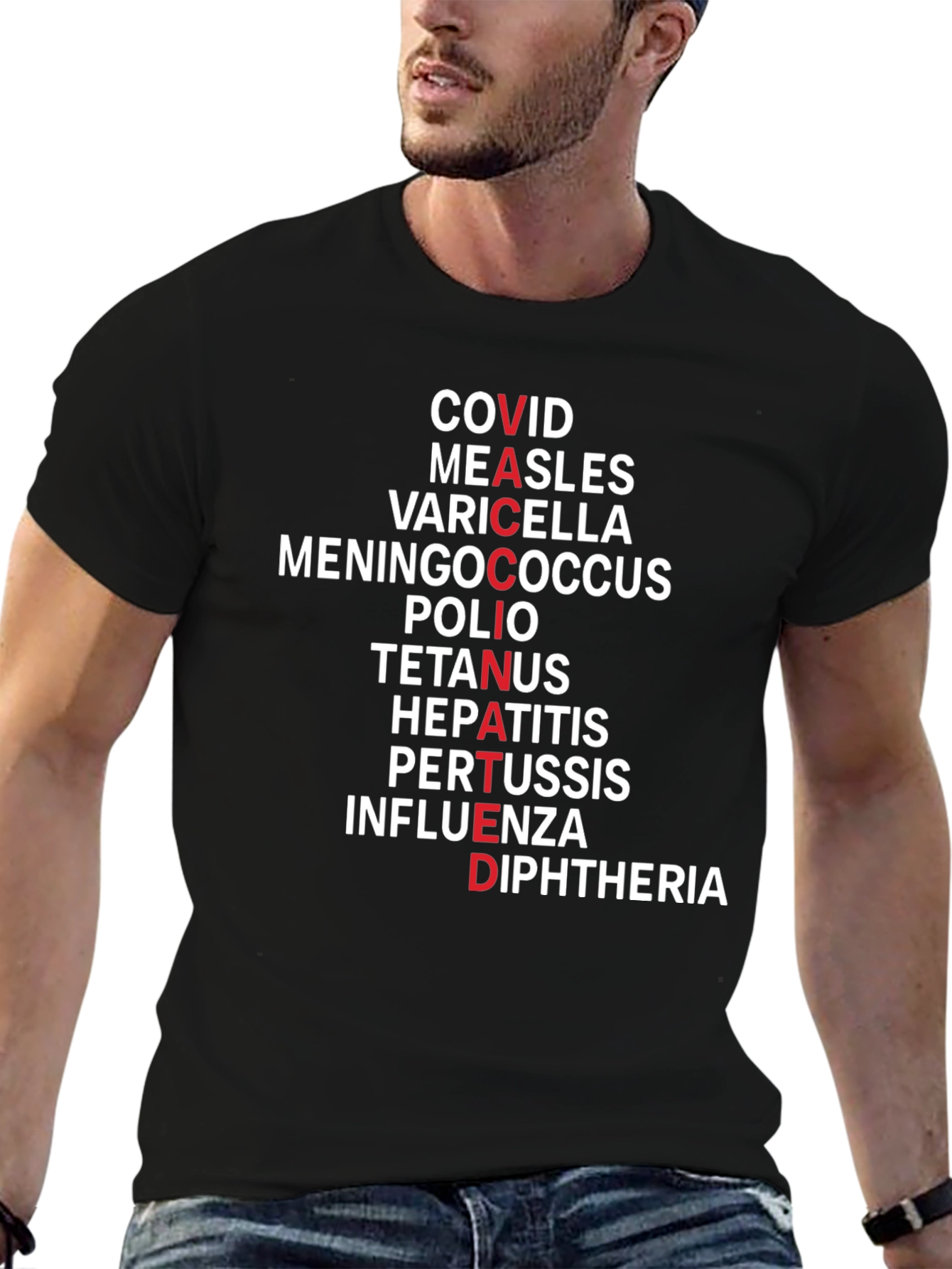 Vaccinated T-Shirt - Disease Awareness Tee