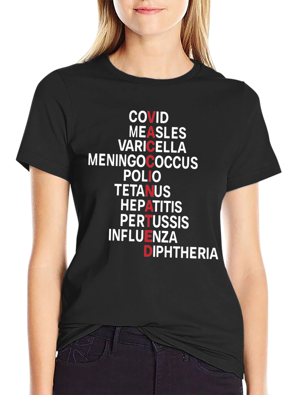 Vaccinated T-Shirt - Disease Awareness Tee