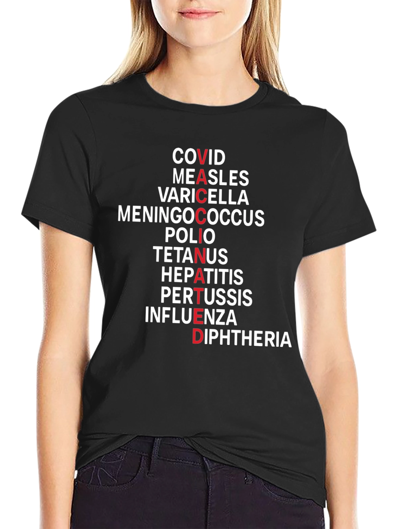 Vaccinated T-Shirt - Disease Awareness Tee