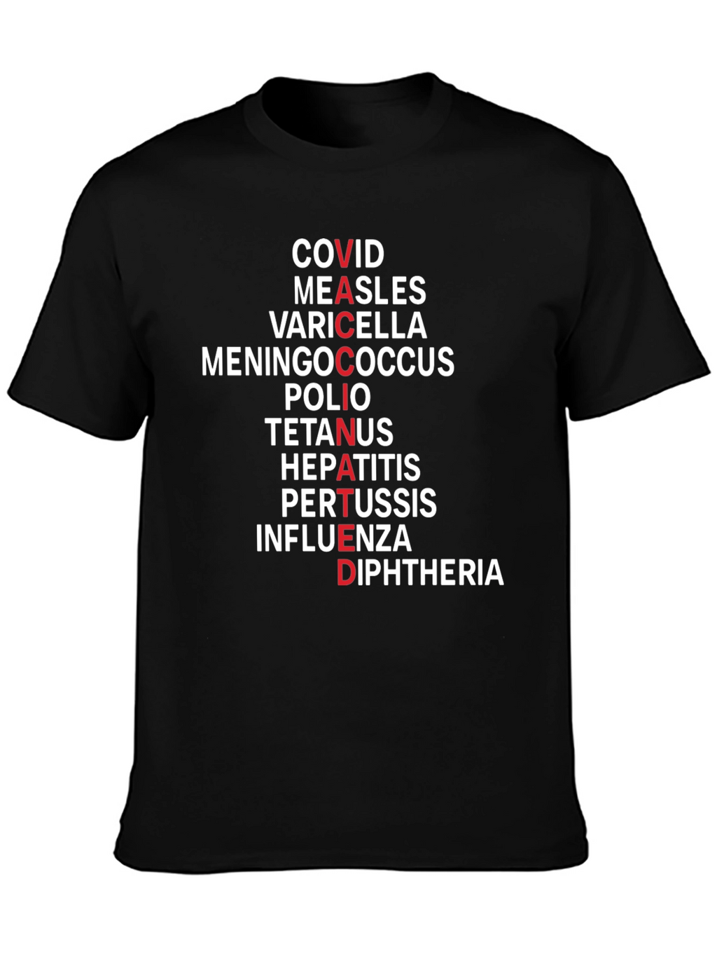 Vaccinated T-Shirt - Disease Awareness Tee