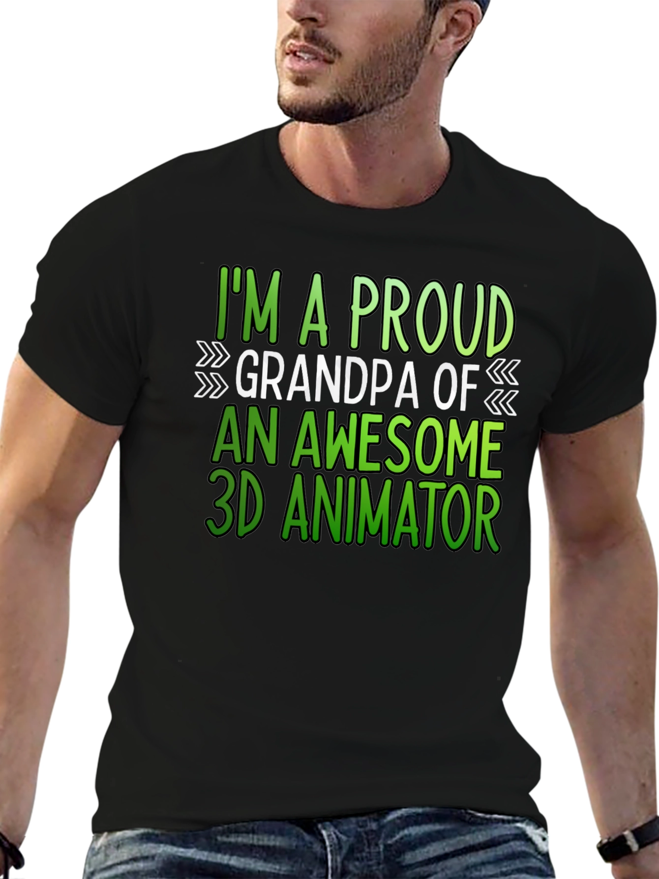 Proud Grandpa 3D Animator T-Shirt