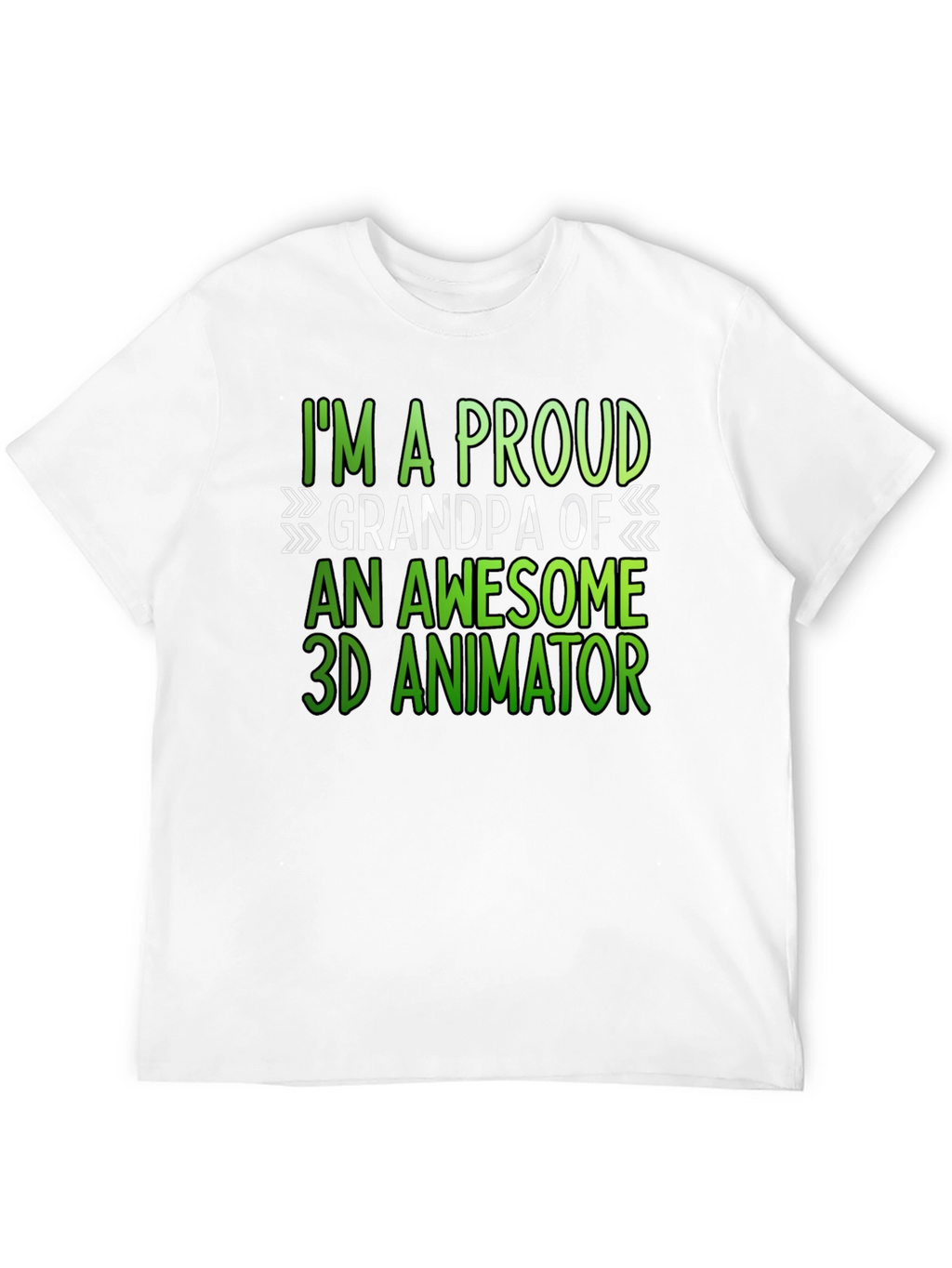 Proud Grandpa 3D Animator T-Shirt