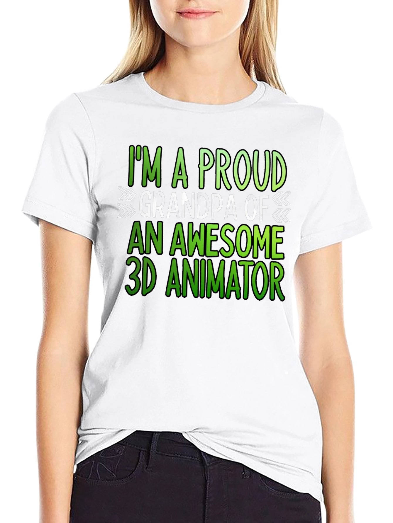 Proud Grandpa 3D Animator T-Shirt