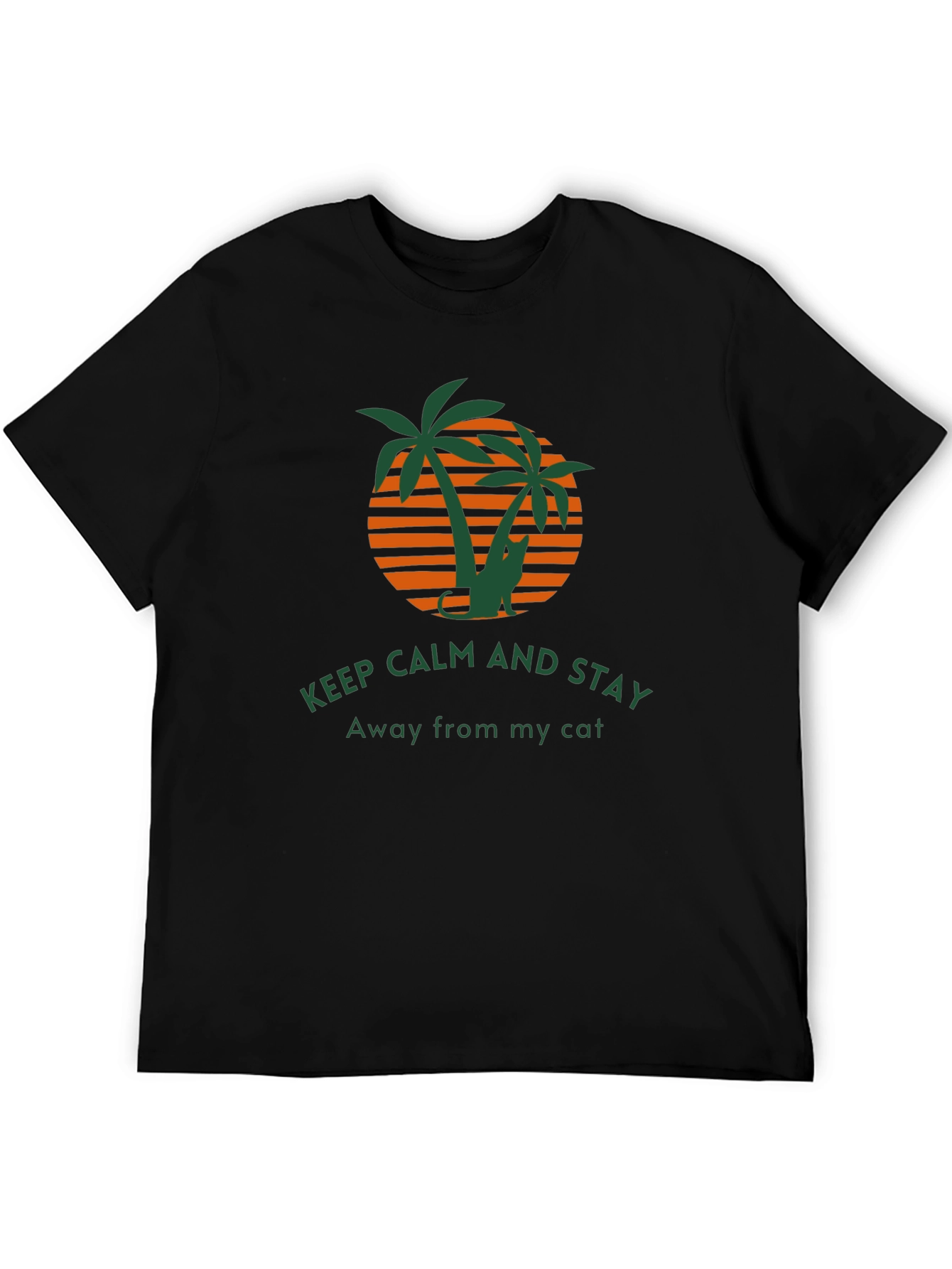 Keep Calm Away From My Cat Graphic Tee