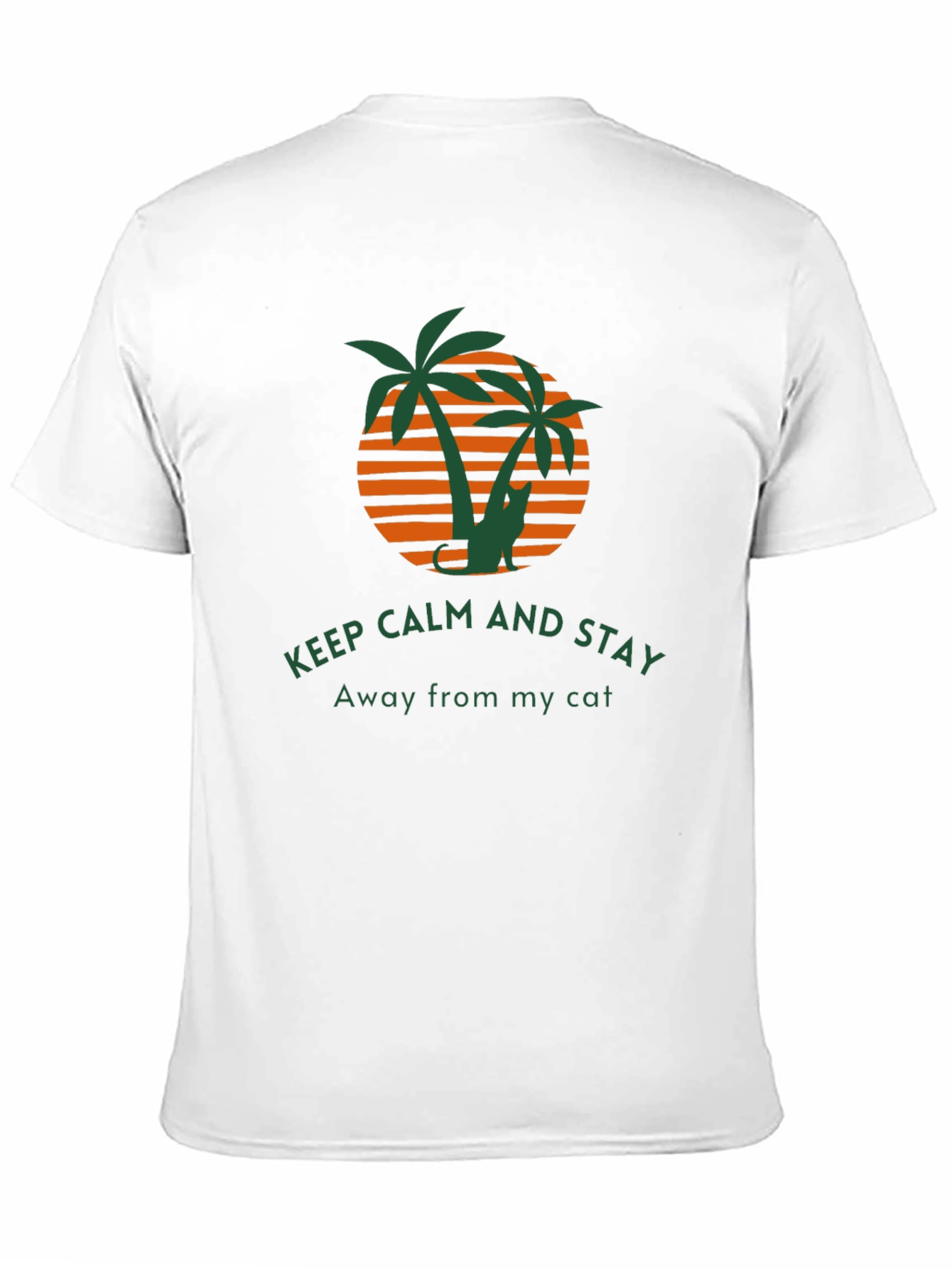 Keep Calm Away From My Cat Graphic Tee