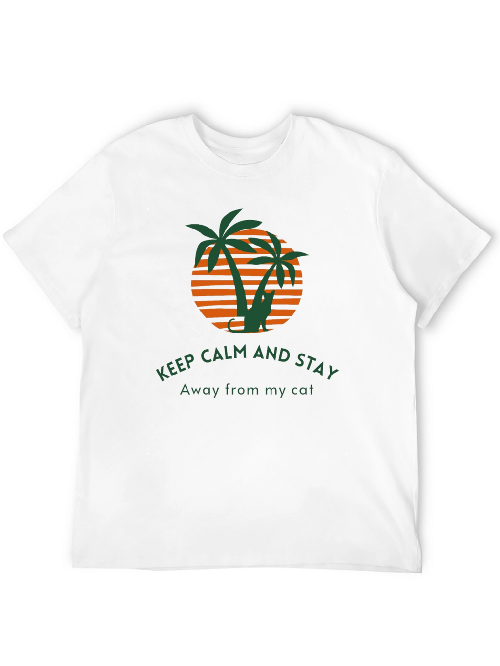 Keep Calm Away From My Cat Graphic Tee