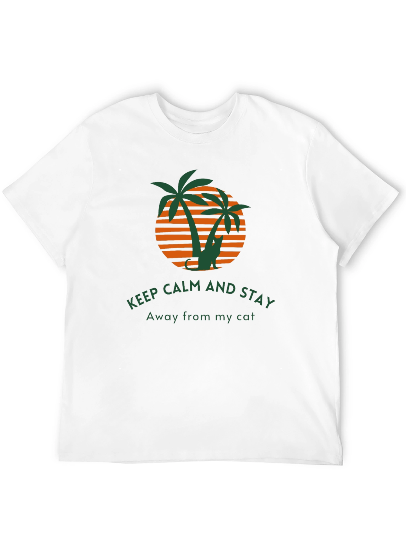 Keep Calm Away From My Cat Graphic Tee