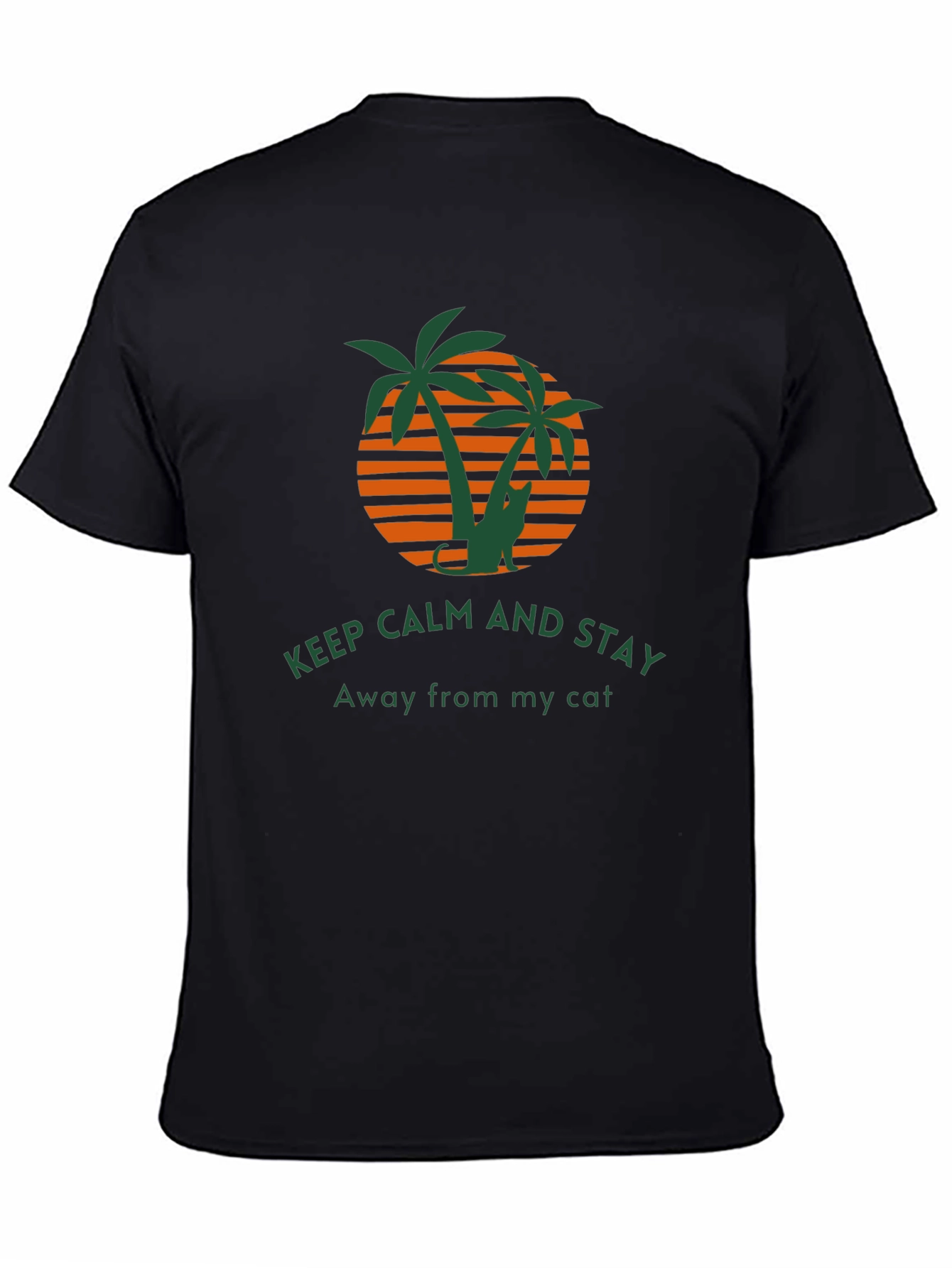 Keep Calm Away From My Cat Graphic Tee