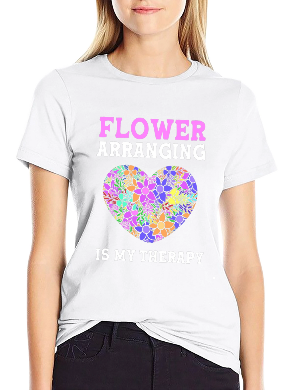 Flower Arranging Therapy Graphic T-Shirt