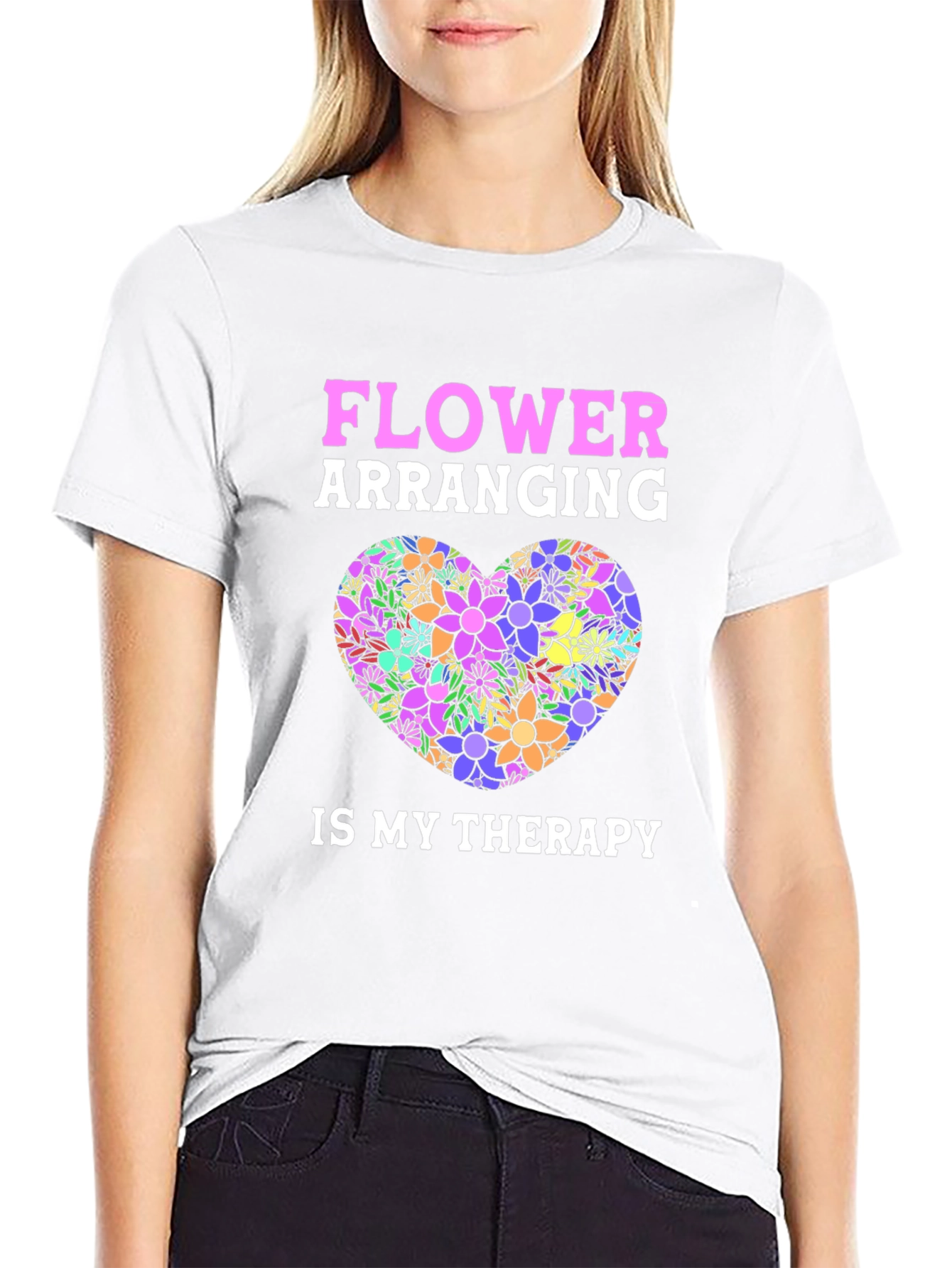 Flower Arranging Therapy Graphic T-Shirt