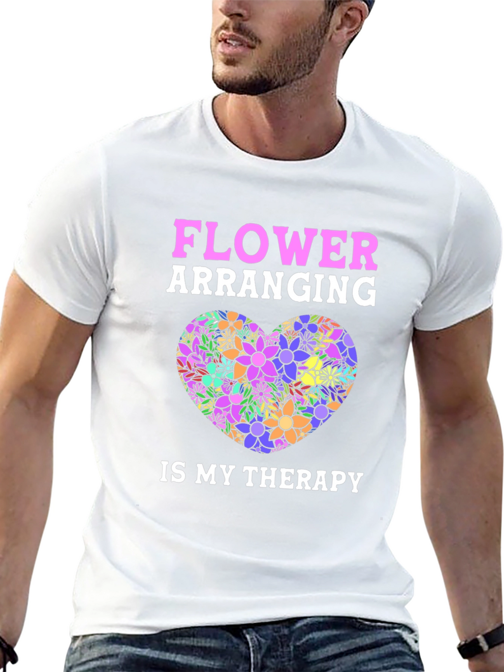 Flower Arranging Therapy Graphic T-Shirt