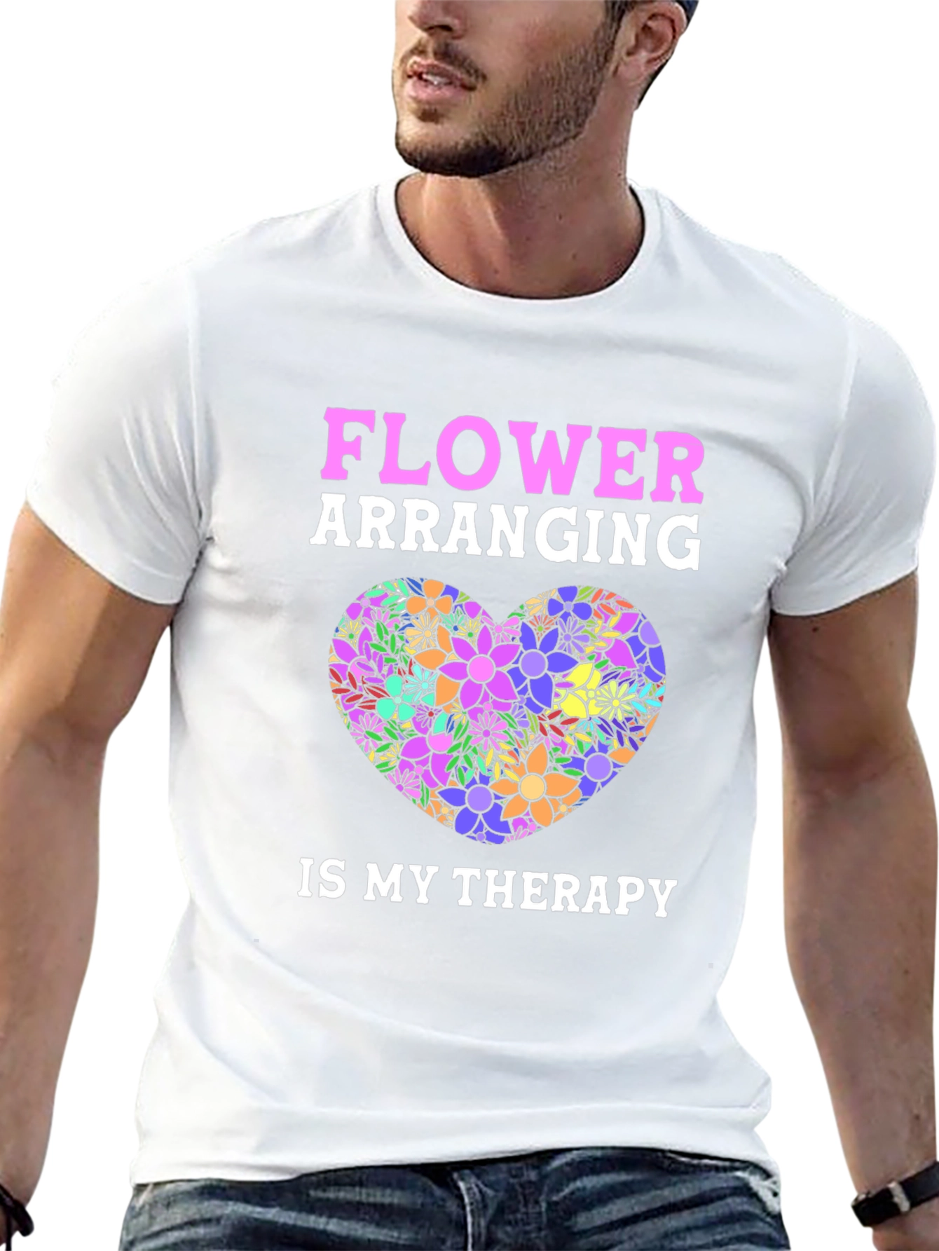 Flower Arranging Therapy Graphic T-Shirt