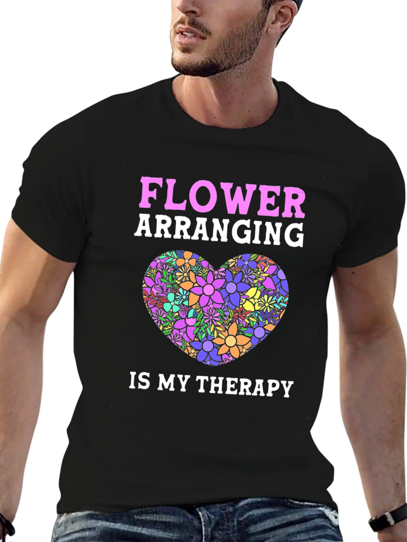 Flower Arranging Therapy Graphic T-Shirt