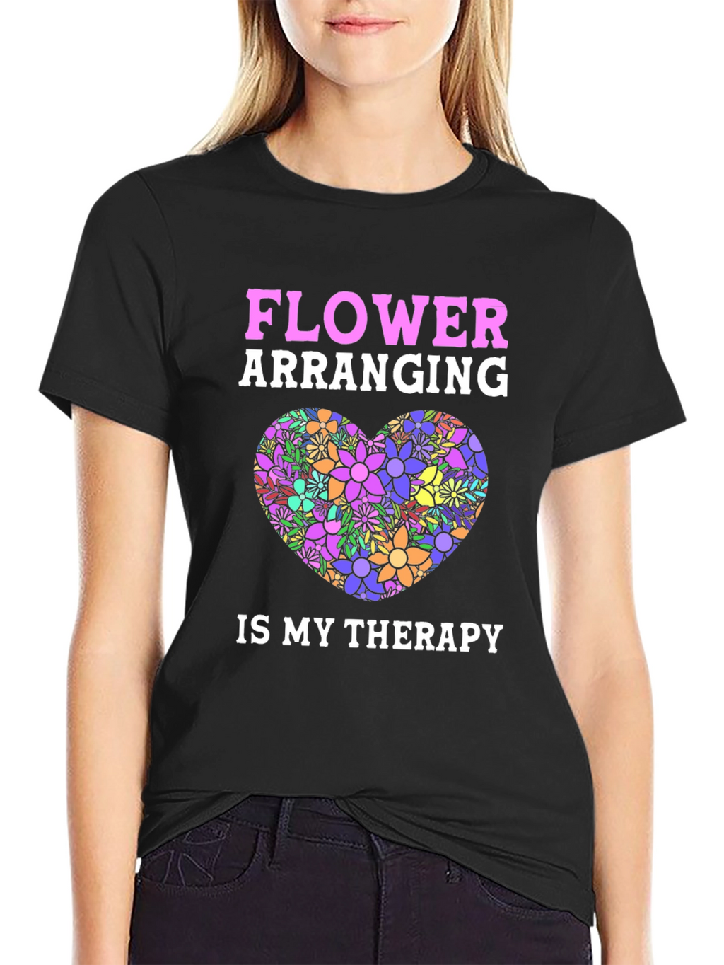 Flower Arranging Therapy Graphic T-Shirt