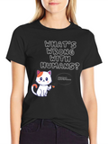 Funny Cat T-Shirt: Whats Wrong With Humans?