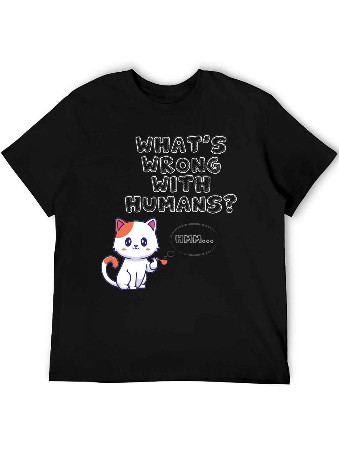 Funny Cat T-Shirt: Whats Wrong With Humans?