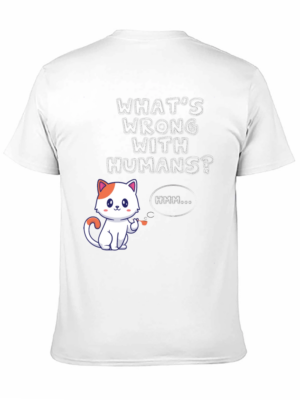 Funny Cat T-Shirt: Whats Wrong With Humans?