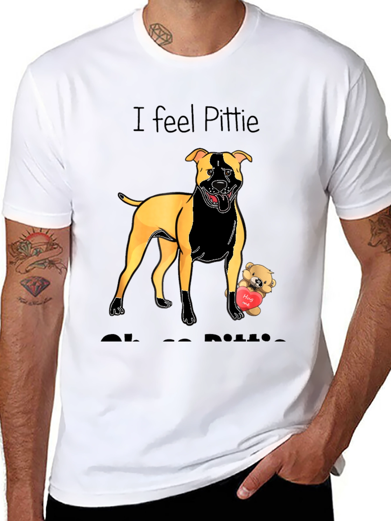 I Feel Pittie Love Pitbull T-Shirt